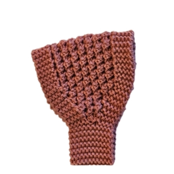 Handmade Crochet Headband Pink Winter Spa Make-up Band - Picture 6 of 17